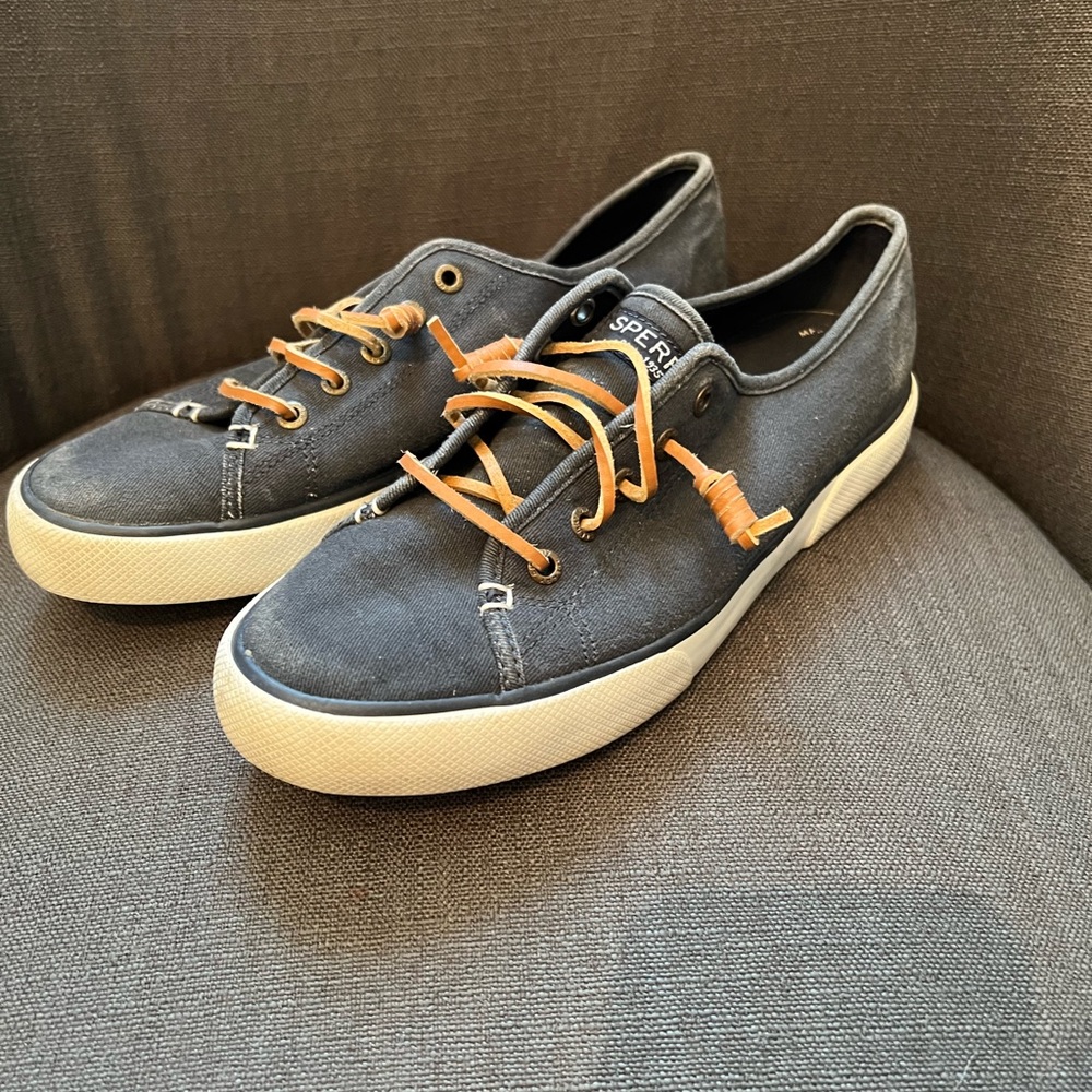 Sperry Slip on denim womens size 8